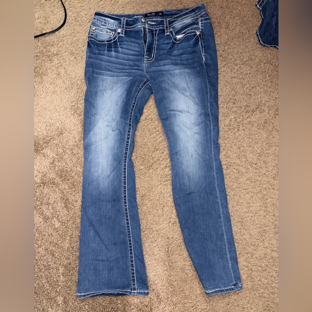 Women’s Blue Stretch Bootcut Jeans